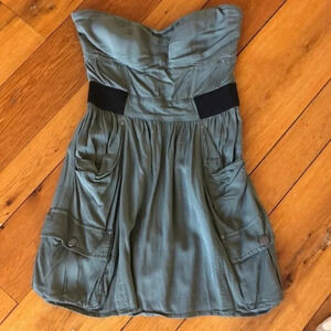 Jessica Simpson strapless dark green dress Woman’s size small